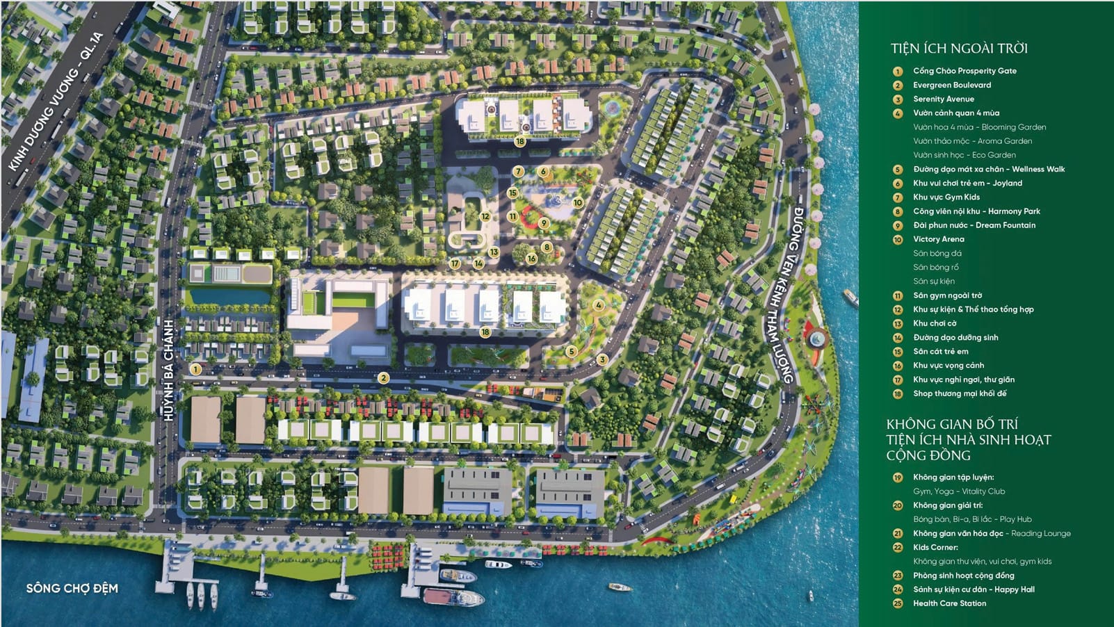 tiện ích nội khu conic boulevard bình chánh